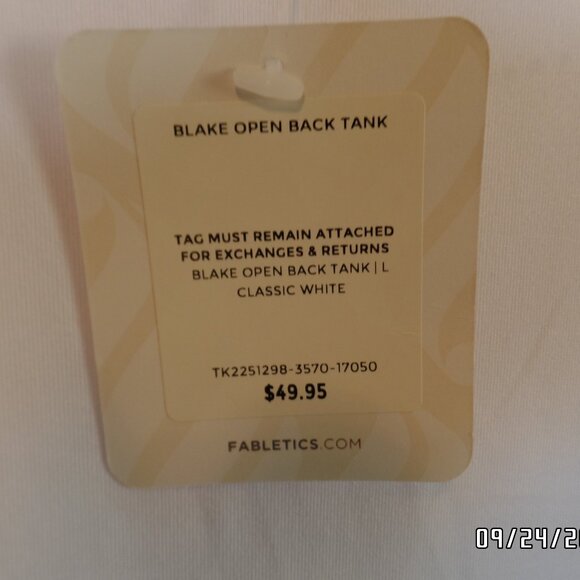 Fabletics Blake Open Back Tank WorkOut Shirt Very Lightweight - Picture 9 of 14